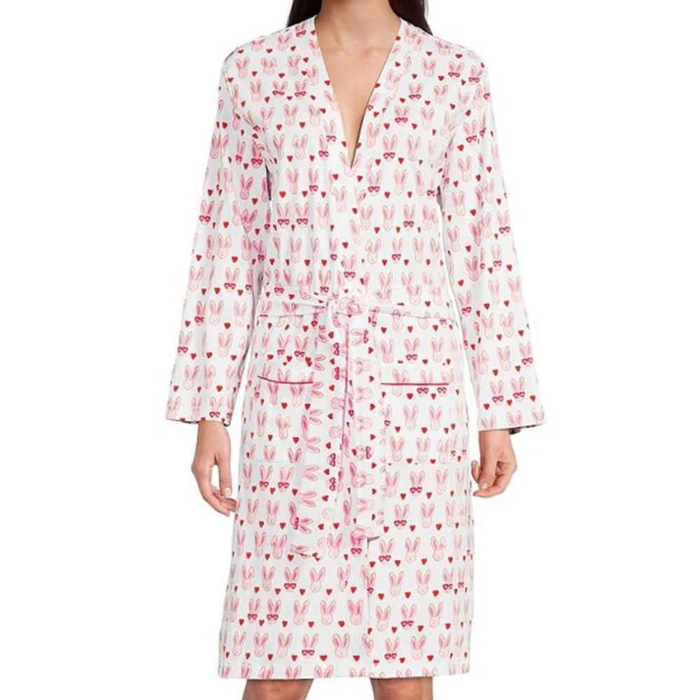 Roller Rabbit Robe and eye mask set